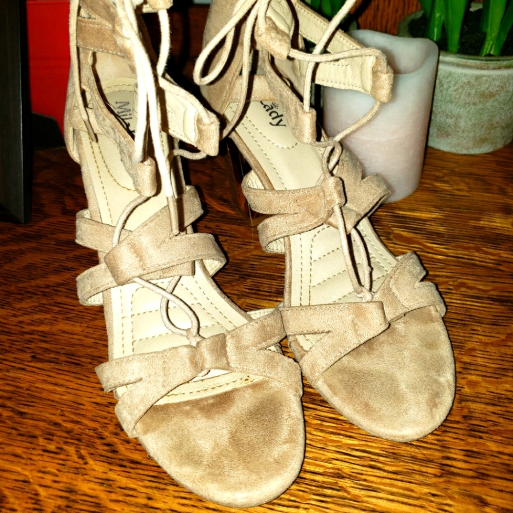 Strappy heels